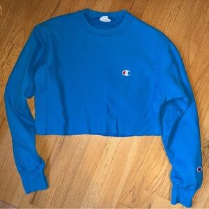 Champion Women's Vibrant Blue Crop Top